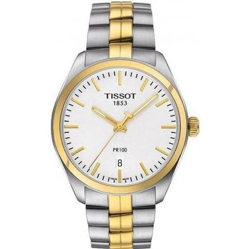 TISSOT PR100 T1014102203100 Date Armbanduhr 42 mm Gold