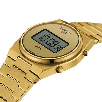TISSOT PRX DIGITAL T1374633302000 Multifunction Armbanduhr 40 mm Gold ansicht-3