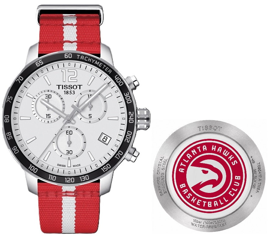 TISSOT QUICKSTER NBA ATLANTA HAWKS T0954171703729 Chronograph Armbanduhr 42 mm ansicht-2