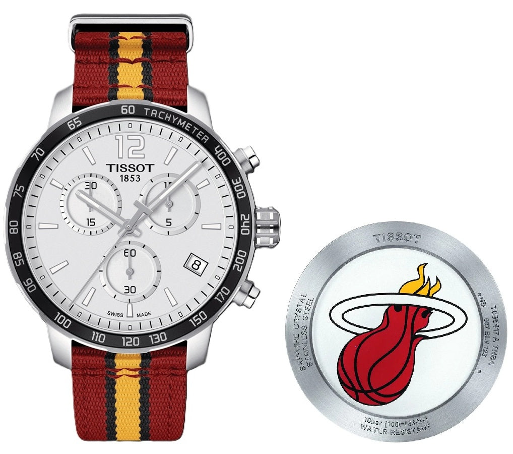TISSOT QUICKSTER NBA MIAMI HEAT T0954171703708 Chronograph Armbanduhr 42 mm ansicht-2