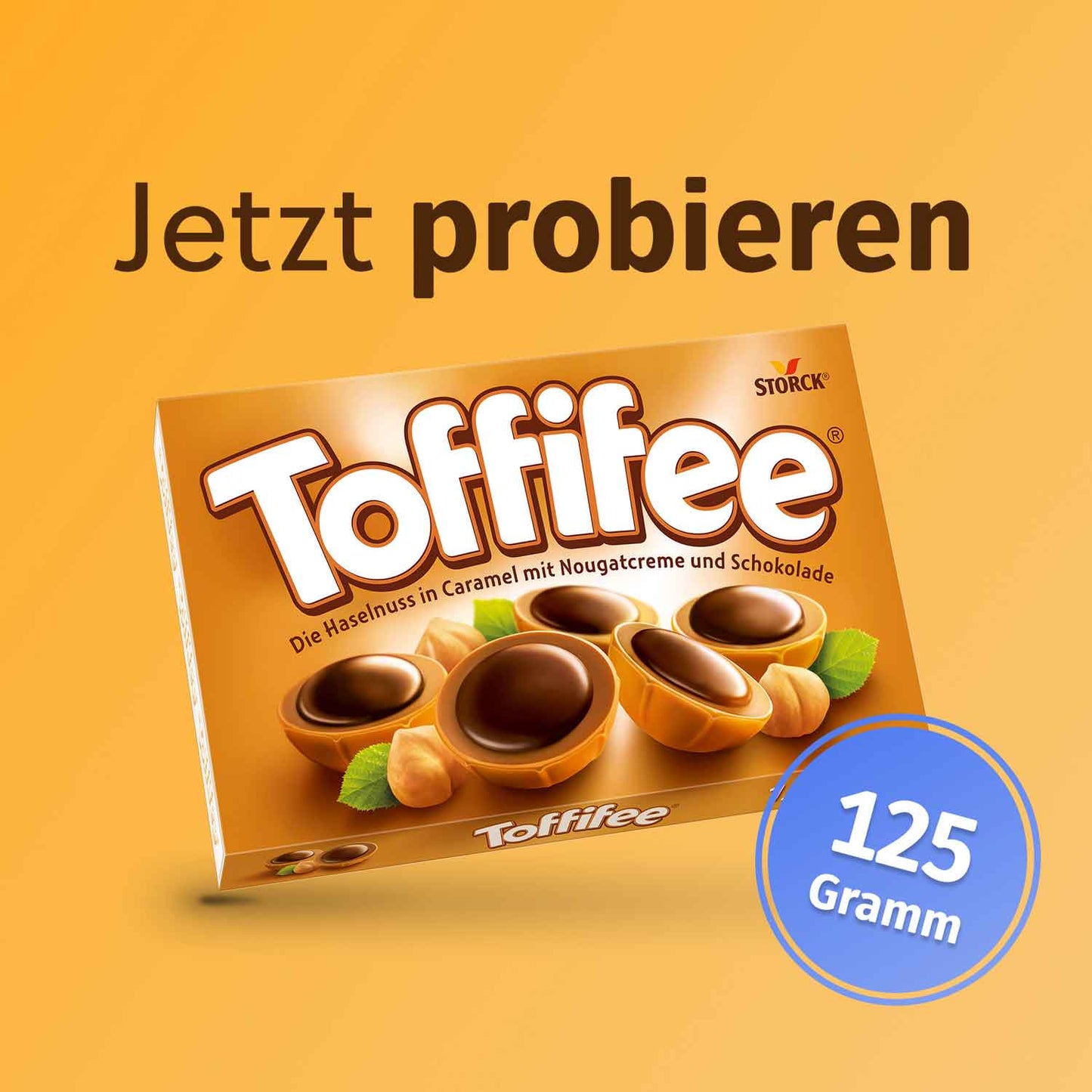 Toffifee 15er Toffifee - Haselnuss in Caramel mit Nougatcreme und Schokolade.