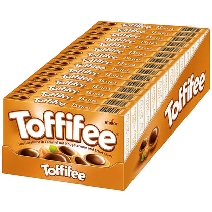 Toffifee 15er Toffifee - Haselnuss in Caramel mit Nougatcreme und Schokolade.