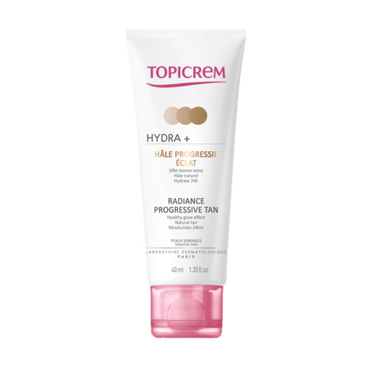 Topicrem Topicrem, Hydra+, Beschleunigt die natürliche Bräunung, Selbstbräunungscreme, Für Gesicht & Hals, 40 ml Regular