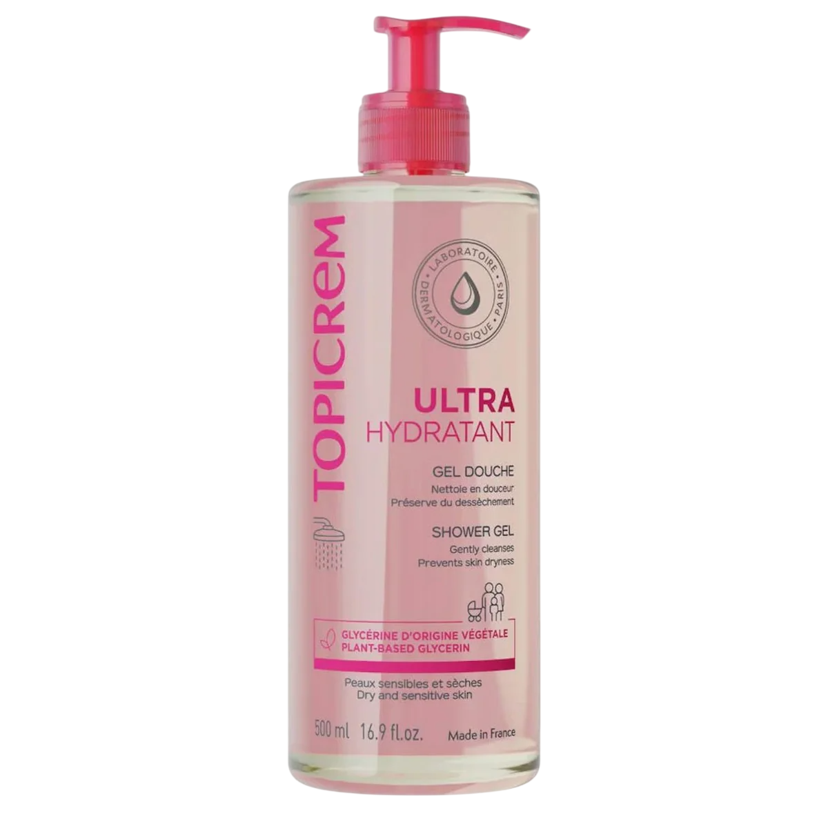 Topicrem Topicrem, Ultra Hydratant, Cleansing & Softening, Duschgel, Sensibel, 500 ml Regular