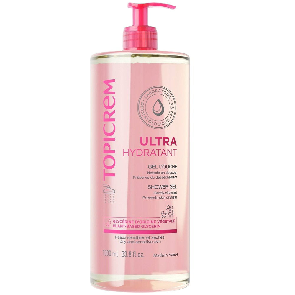 Topicrem Topicrem, Ultra Hydratant, Hydrating & Cleansing, Duschgel, Für empfindliche Haut, 1000 ml Regular