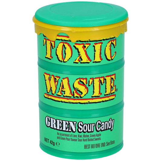Toxic Waste Green Sour Candy 42g - Candyshop.ch