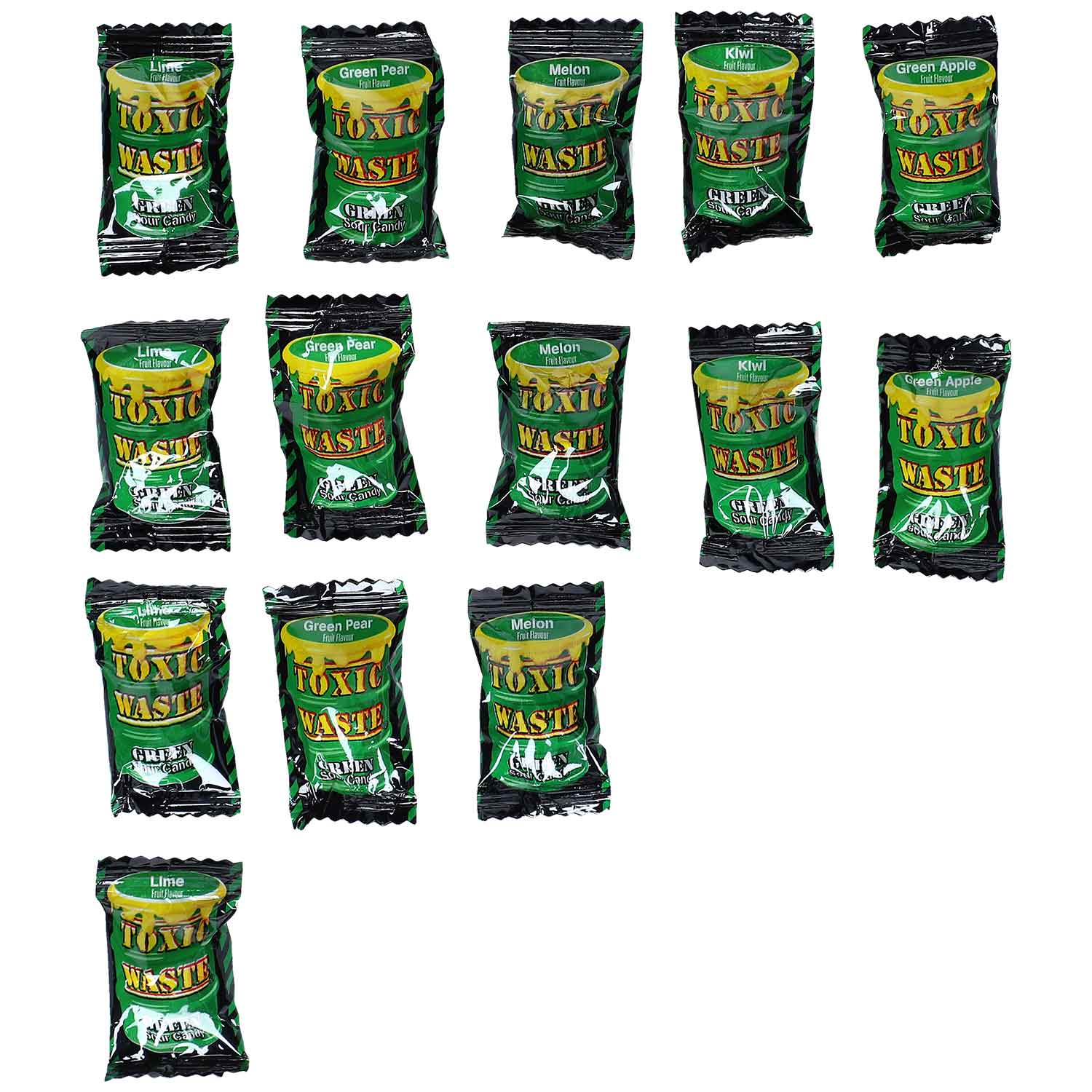 Toxic Waste Green Sour Candy 42g - Candyshop.ch