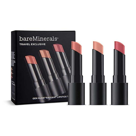 BareMinerals Schminkset Travel Exclusive Set BareMinerals: Gen Nude Radiant, Cocoa, Cream Lipstick, Infatuation, 3.35 g + Gen