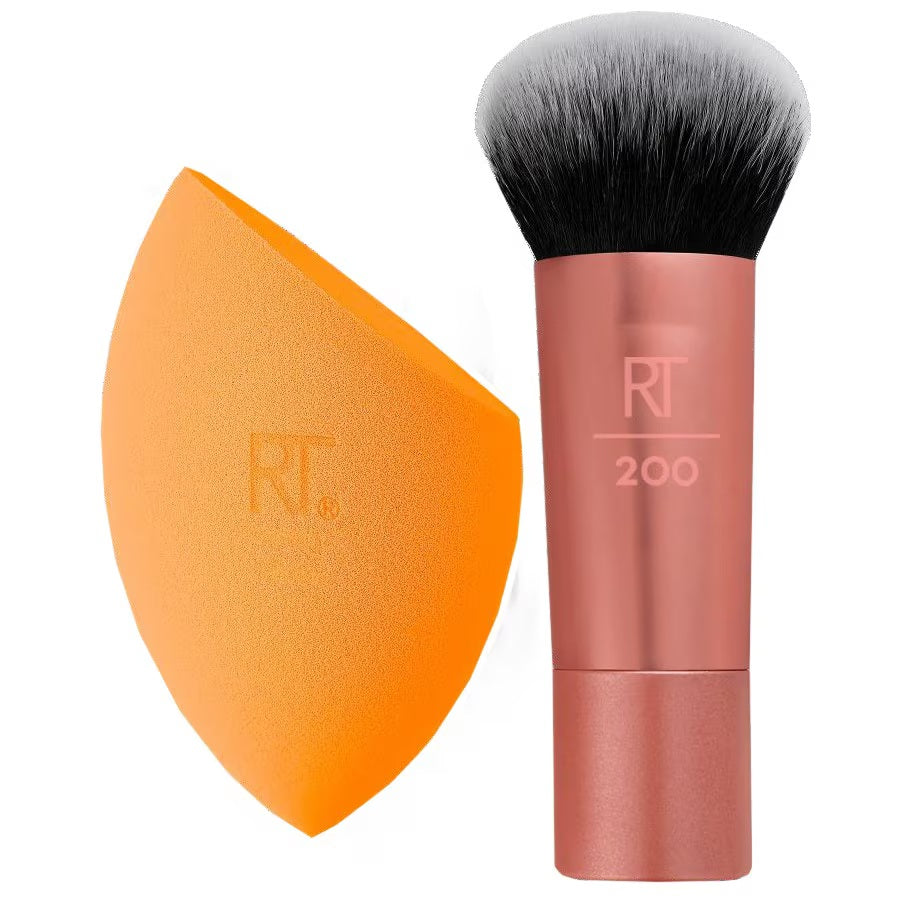 Real Techniques Schminkset Travel Set Real Techniques: Mini, Blush Brush, RT200 + Miracle, Makeup Sponge, Orange Regular