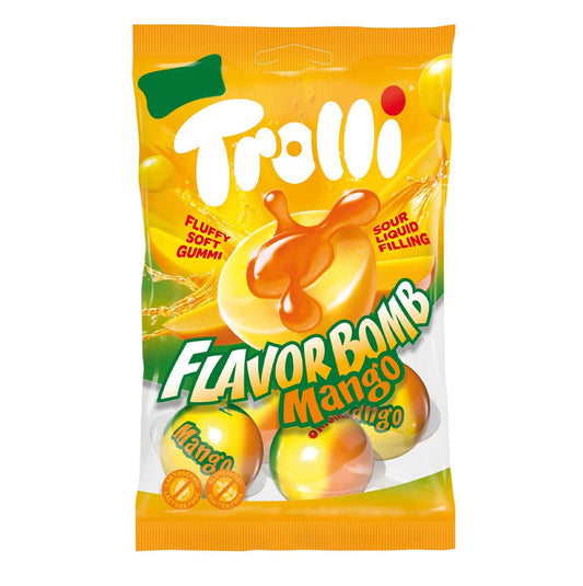 Trolli Flavor Bomb Mango 4er 4 Fruchtgummi-Bälle