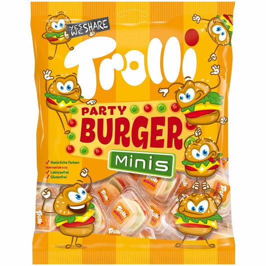 Trolli Party Burger Minis 17x10g Einzeln verpackte Burger - Candyshop.ch