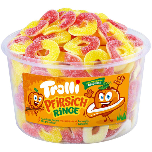 Trolli Pfirsichringe 150er - Candyshop.ch