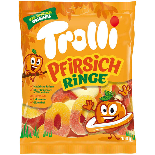 Trolli Pfirsichringe 150g - Candyshop.ch