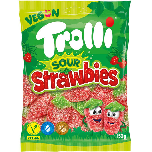 Trolli Sour Strawbies 150g - Candyshop.ch