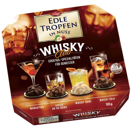 Trumpf Edle Tropfen in Nuss Whisky Club 100g - Candyshop.ch