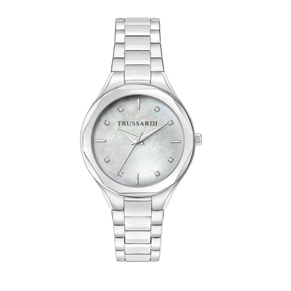 TRUSSARDI SMALL R2453157502 Only Time Armbanduhr 32 mm Silber