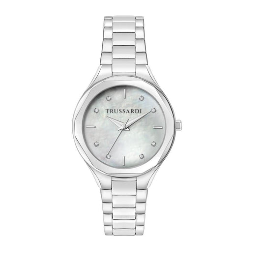 TRUSSARDI SMALL R2453157502 Only Time Armbanduhr 32 mm Silber