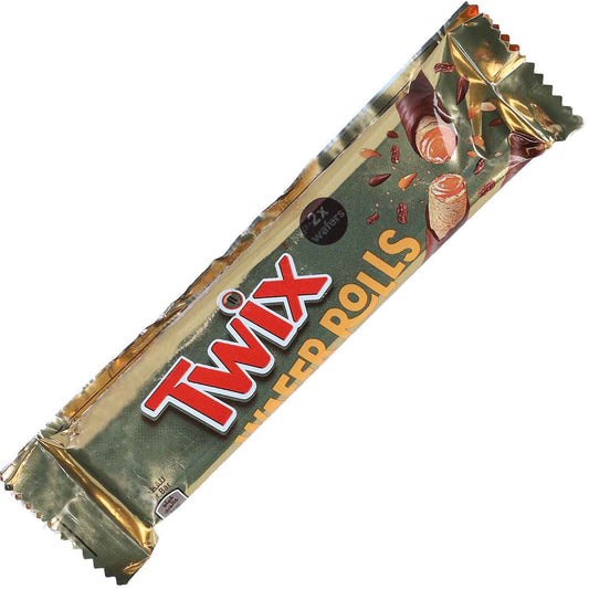 Twix Wafer Rolls 2er Waffelröllchen mit Karamellcremefüllung in Milchschokolade - Candyshop.ch
