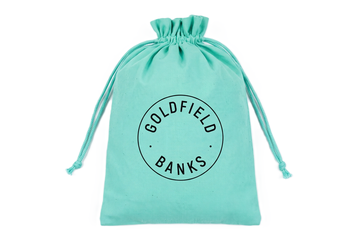GOLDFIELD & BANKS GREEN COTTON POUCH