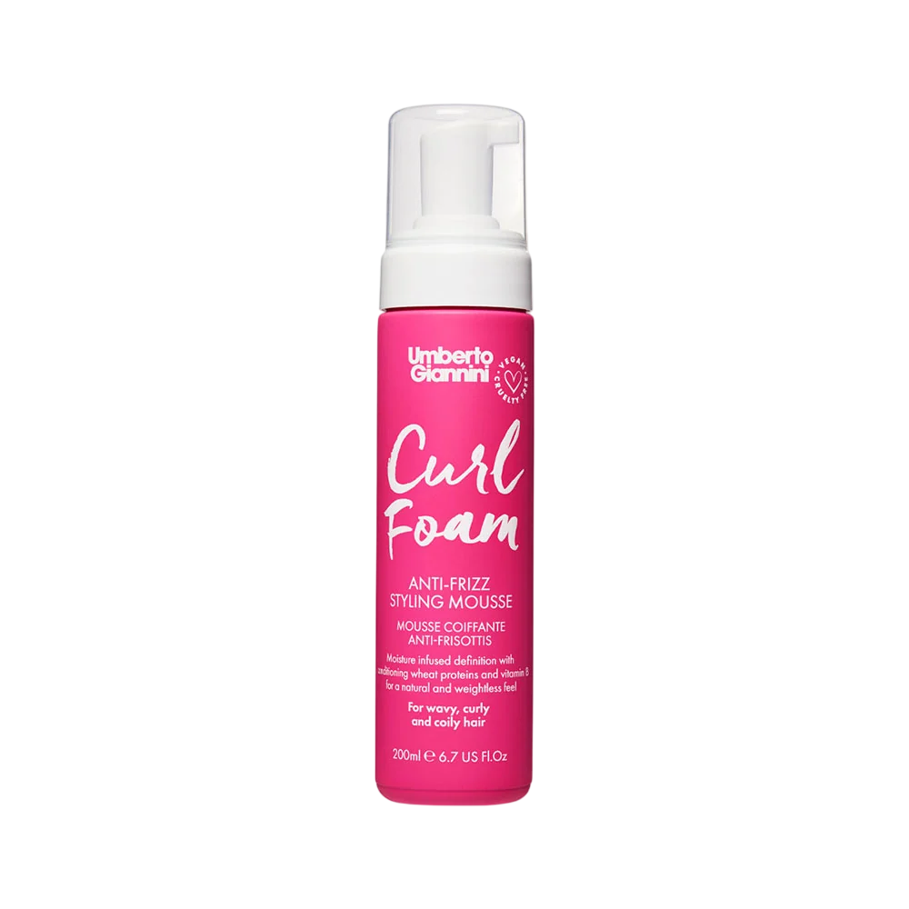 Umberto Giannini Umberto Giannini, Curl Foam, Natürliche Inhaltsstoffe, Haarstyling-Mousse, Frizz Control & Volumising, 200 m