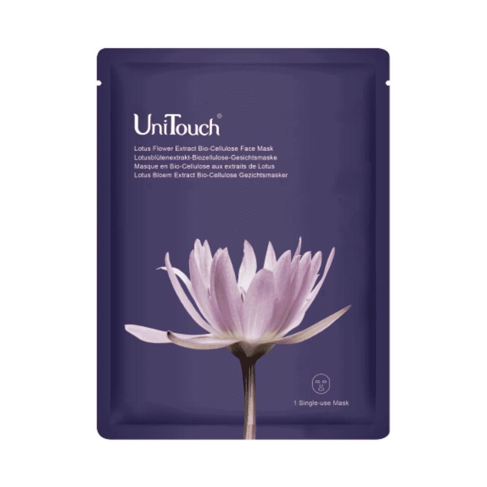 UniTouch UniTouch, Bio-Cellulose, Lotusblume, Anti-Falten, Gesichtsmaske, Für das Gesicht, 26 ml *Tester