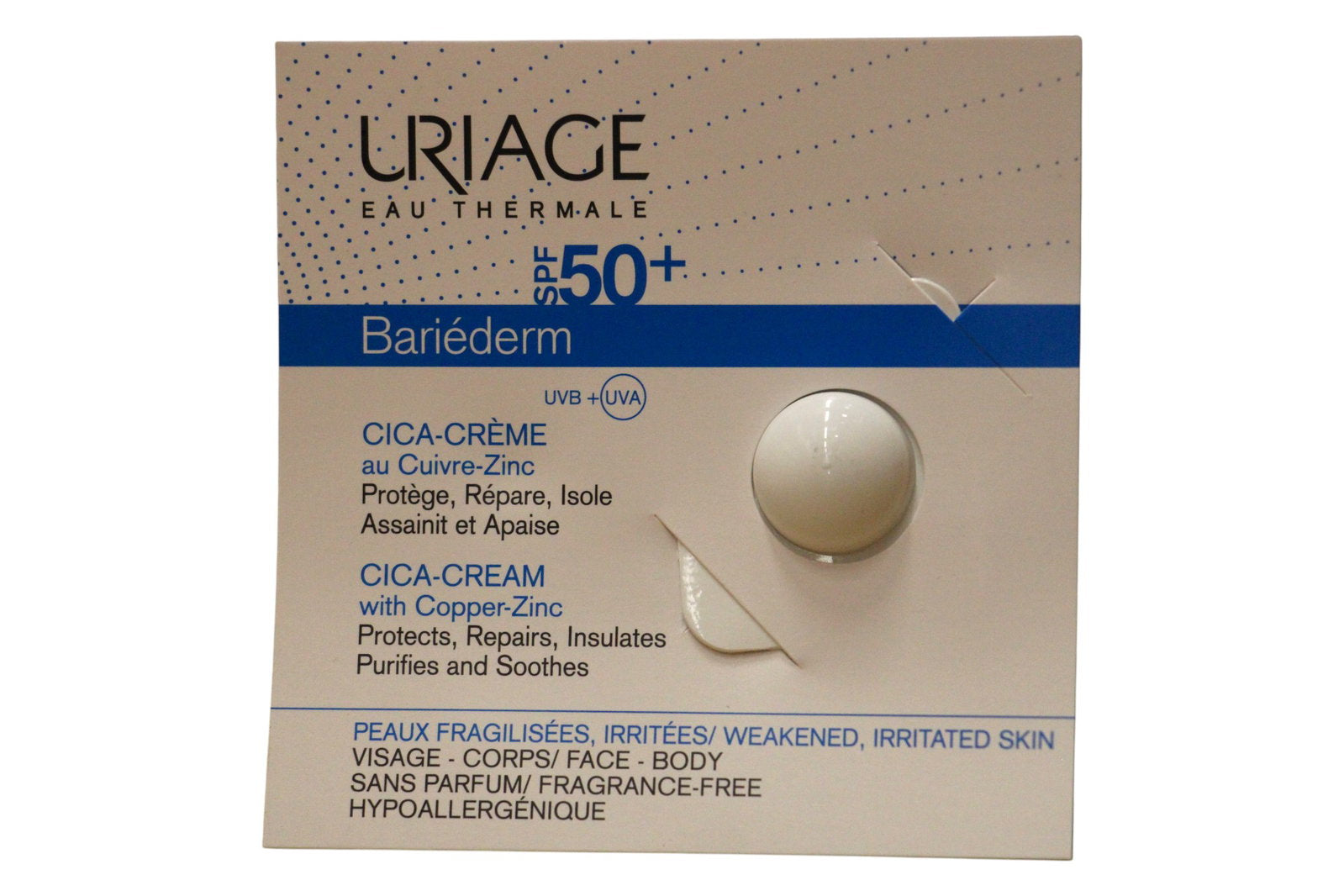 Uriage Uriage, Bariederm, Reparatur, Sahne, Für Gesicht & Körper, SPF 50+, 0.7 ml *Muster Sample