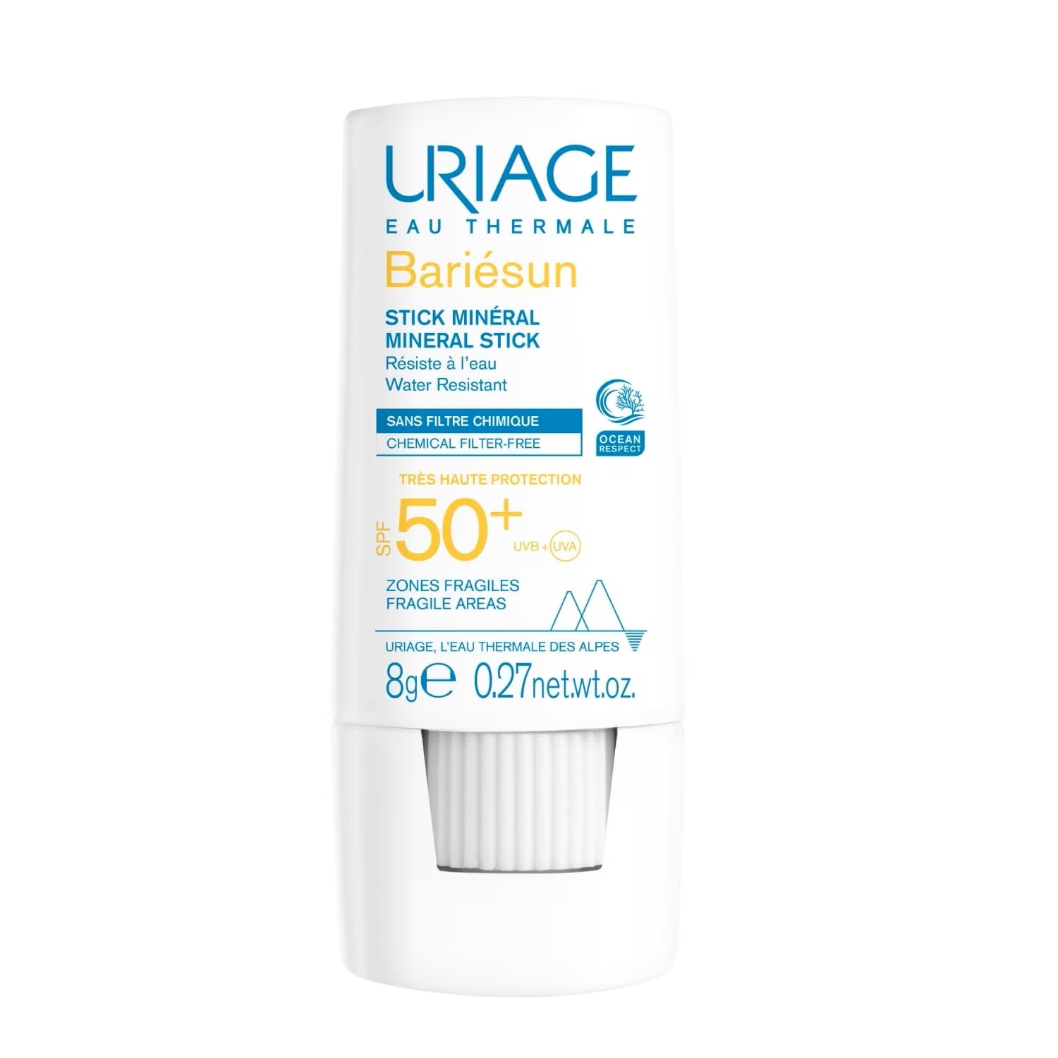 Uriage Uriage, Bariesun, Befeuchtend und schützend, Stock, 8 g Regular