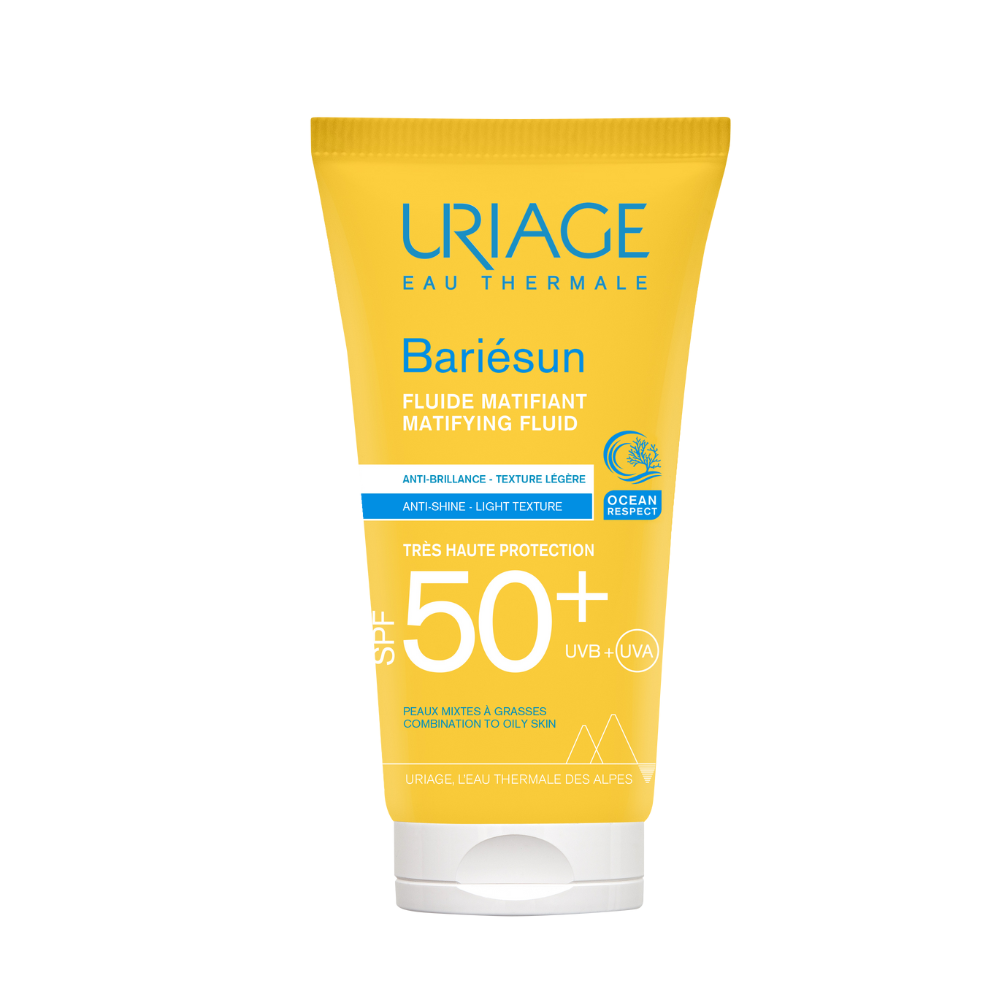 Uriage Bariesun Sonnenschutzfluid SPF 50+ – Leichter Schutz für empfindliche Haut, 50 ml