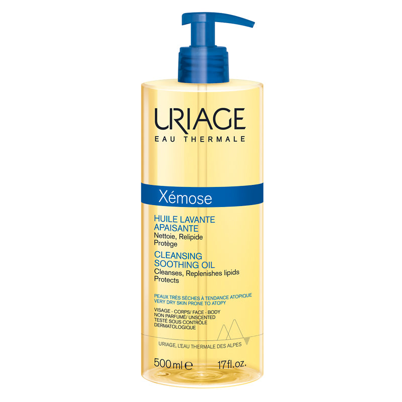 Uriage Uriage, Xemose PSO, Reinigung & Beruhigung, Reinigungsöl, Für Gesicht & Körper, 500 ml Regular