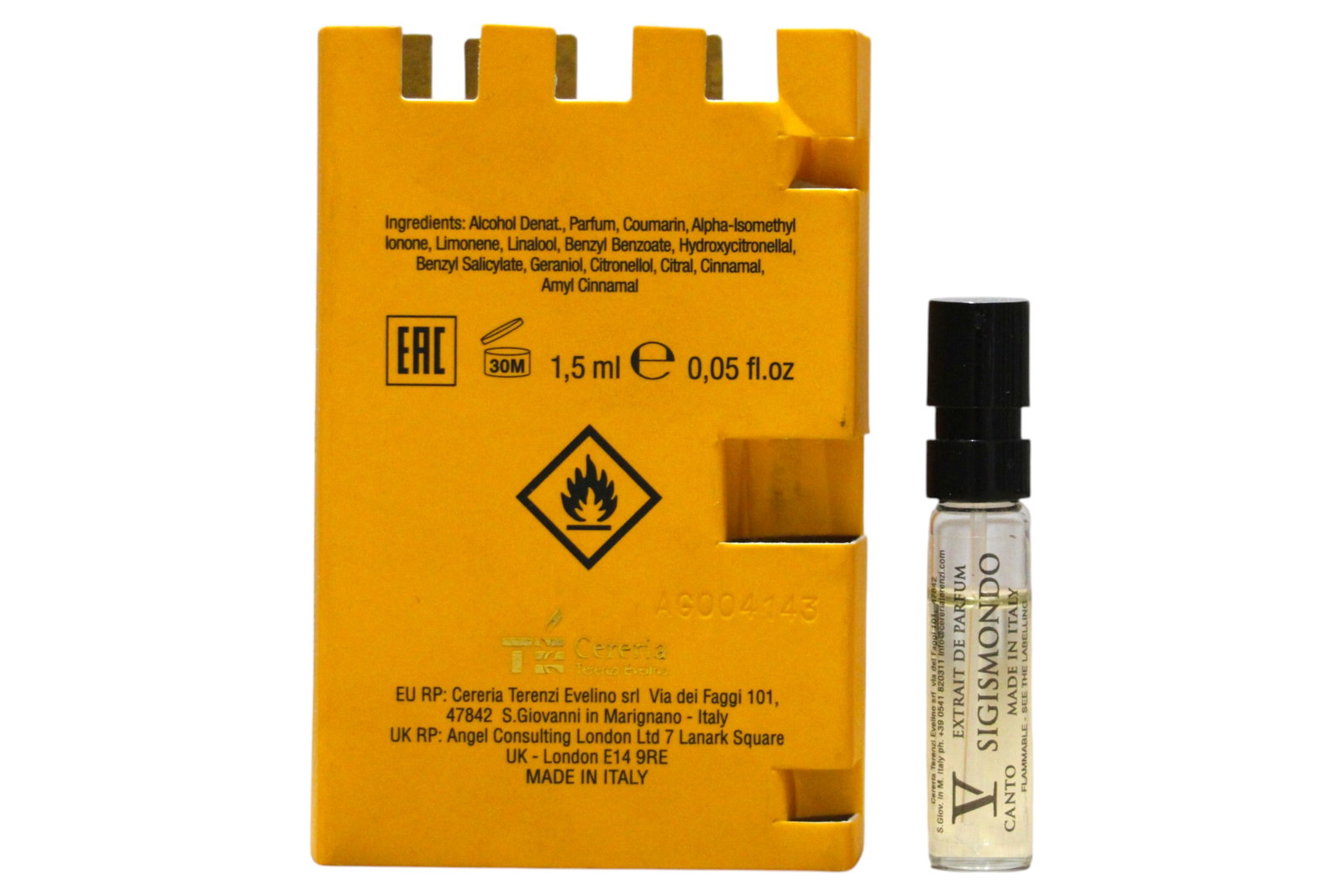 V Canto V Canto, Sigismondo, Parfumextrakt, Unisex, 1.5 ml Fläschchen Vial