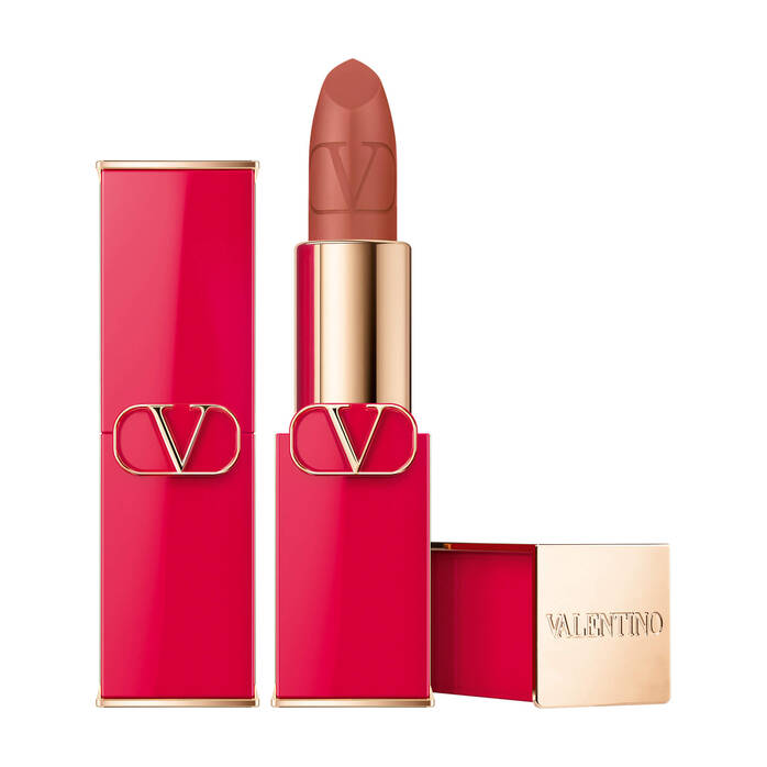 Valentino Valentino, Rosso, Matt, Creme-Lippenstift, 107A, Nachfüllbar, 3.5 g Regular