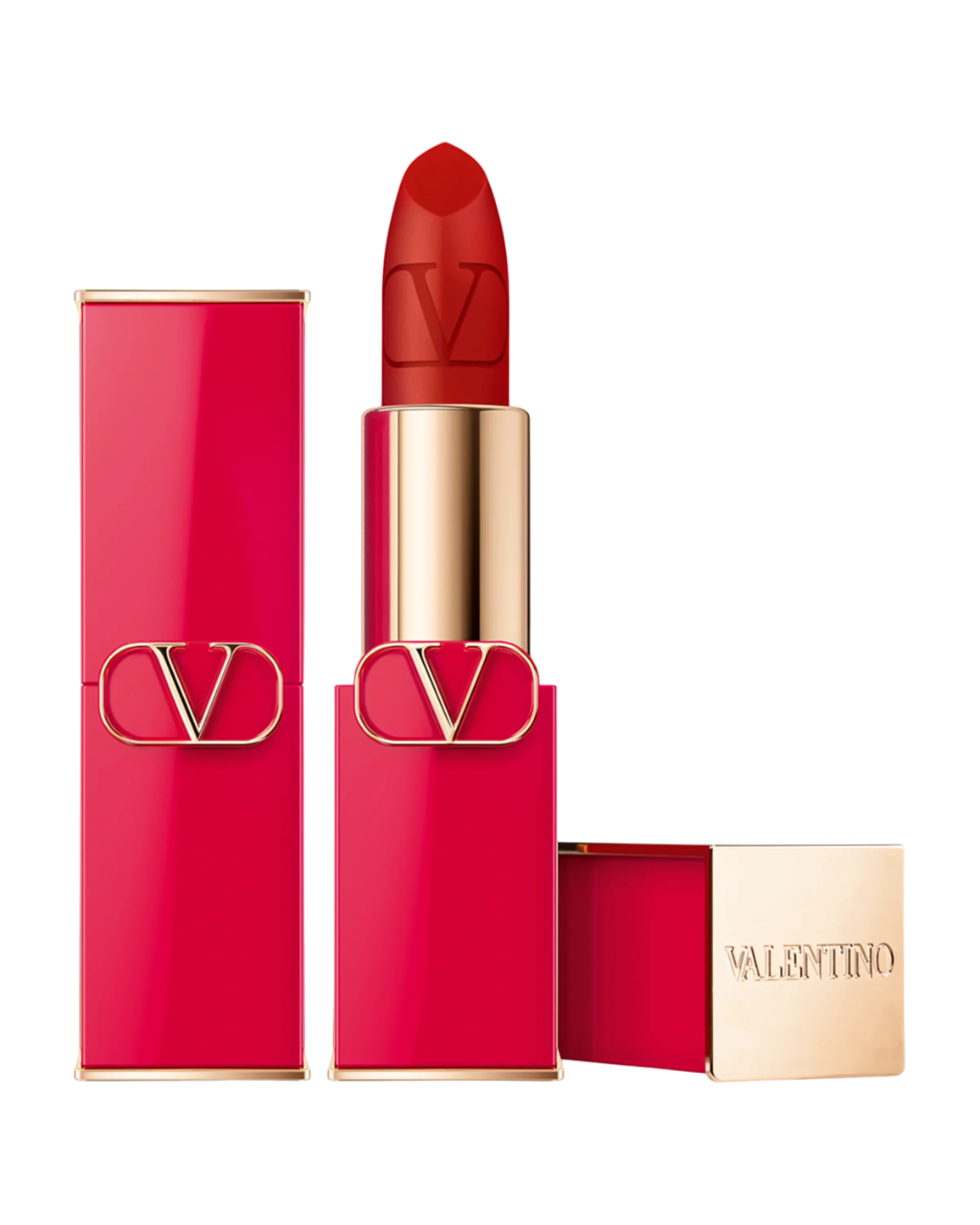 Valentino Valentino, Rosso, Matt, Creme-Lippenstift, 219A, Nachfüllbar, 3.5 g Regular