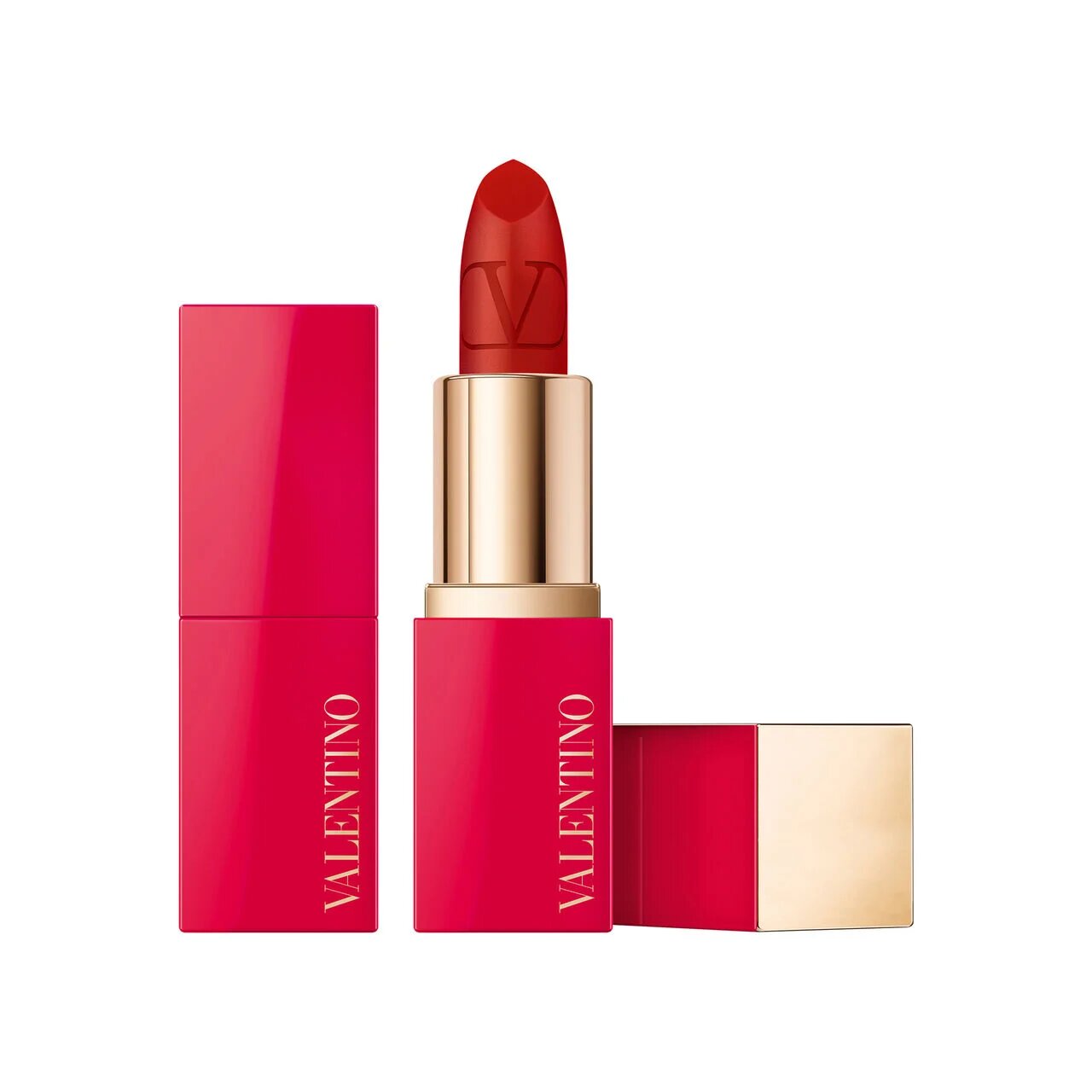 Valentino Valentino, Rosso, Matt, Creme-Lippenstift, 219A, Nachfüllbar, 3.5 g Regular