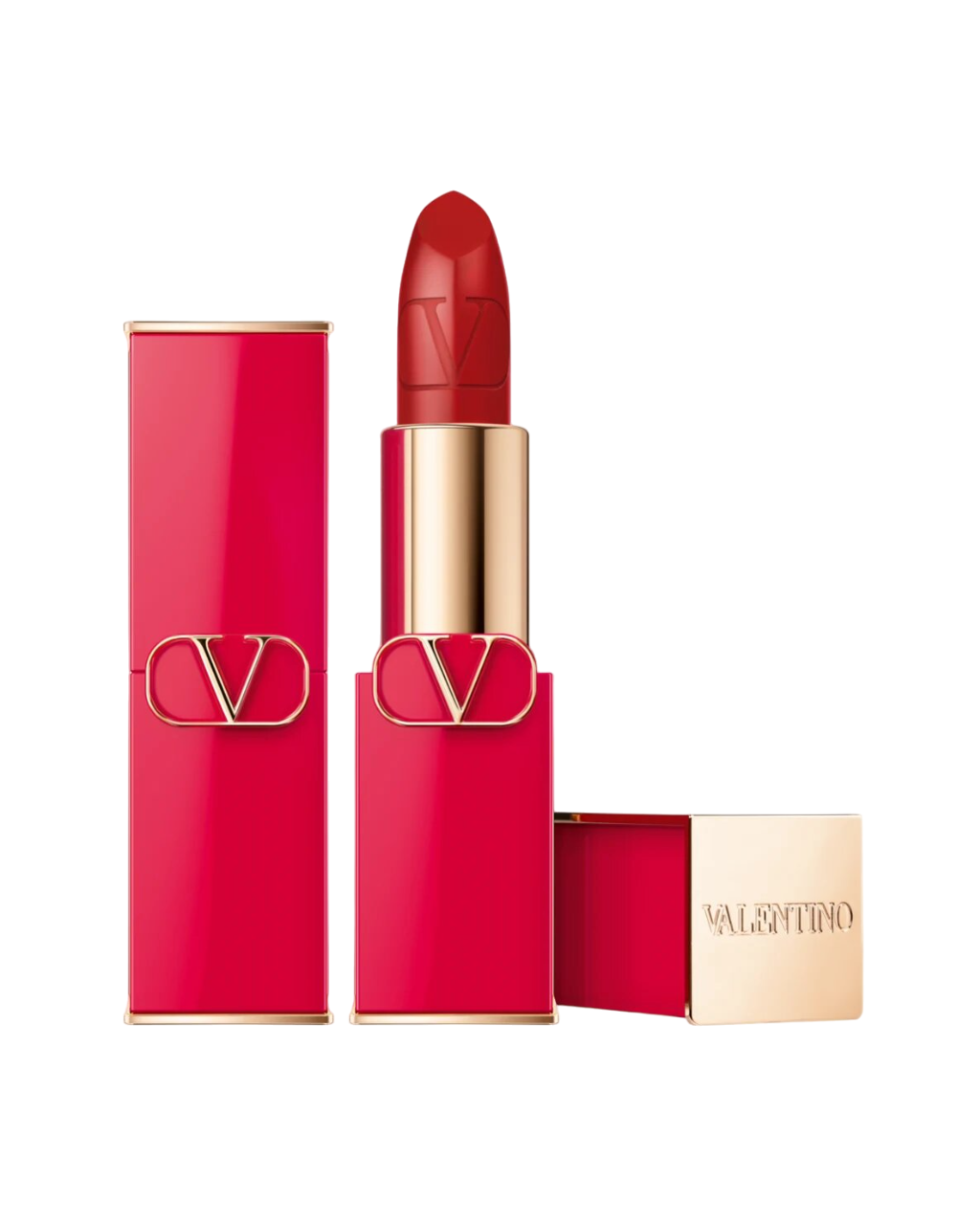 Valentino Valentino, Rosso, Seidenmatt, Creme-Lippenstift, 217A, Nachfüllbar, 3.5 g Regular