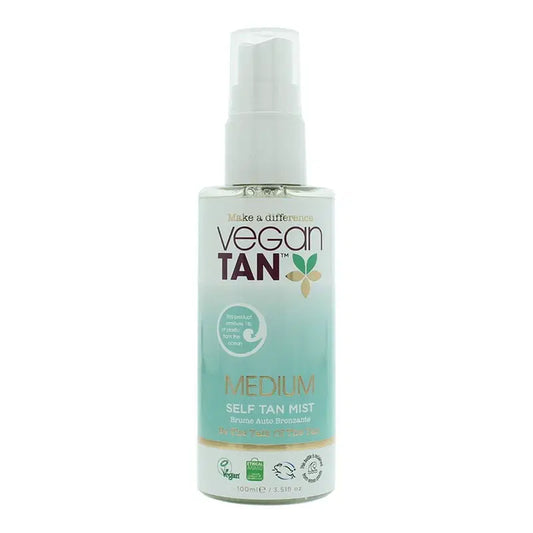 Vegan Tan, Medium, Bräunen, Selbstbräunungsnebel, Für Gesicht & Hals, 100 ml