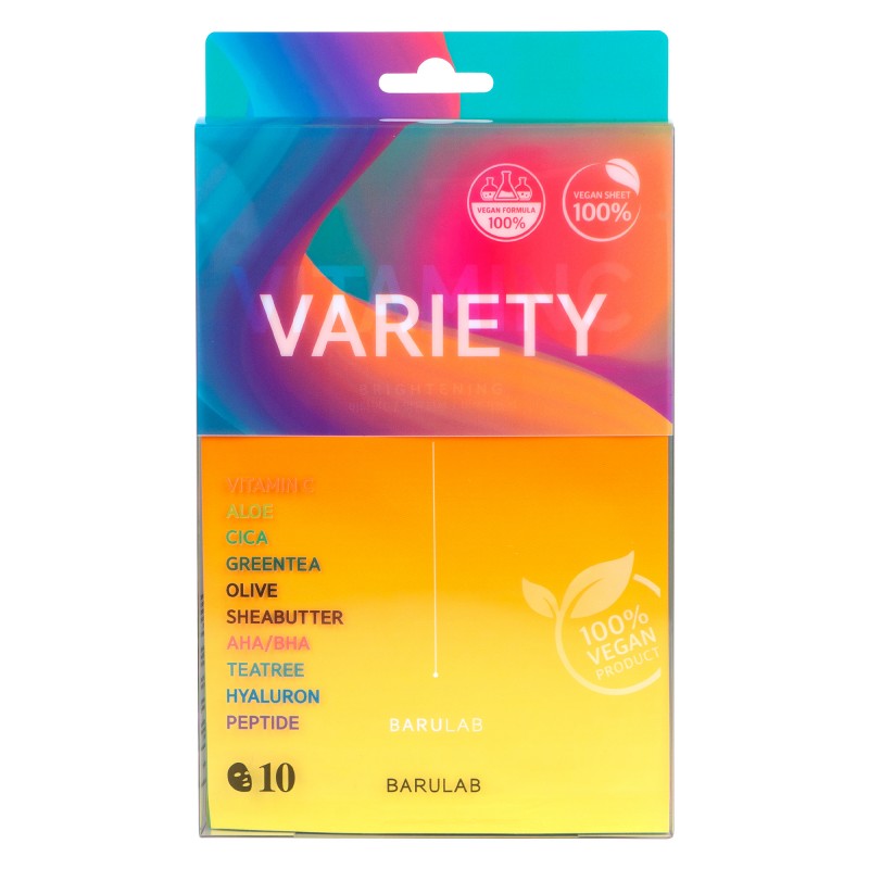 Barulab Vegan Variety Mask Estuche 10 Piezas