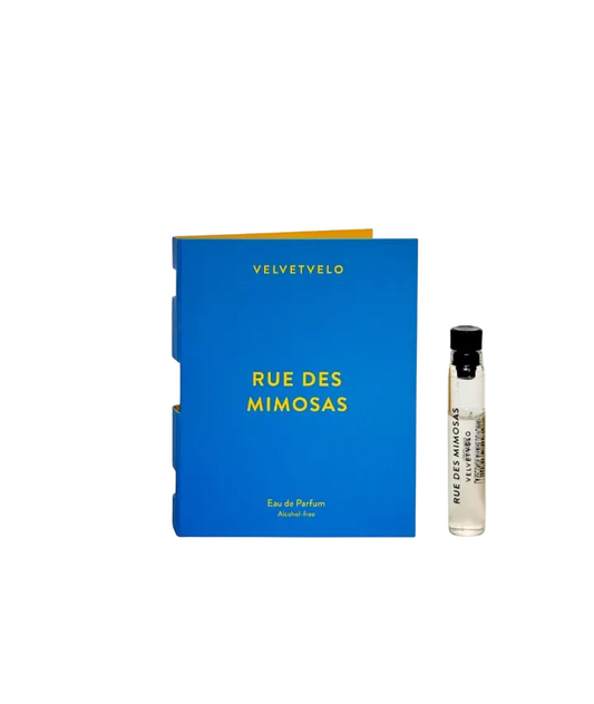 Velvetvelo Velvetvelo, Rue Des Mimosas, Eau de Parfum, Unisex, 1.5 ml *Muster Sample