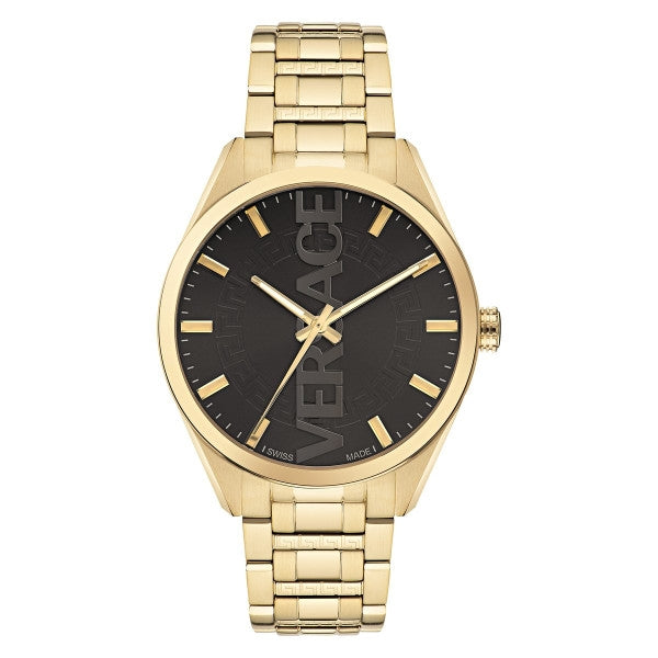 VERSACE LOGO HALO VE3H00622 Only Time Armbanduhr 42 mm Gold ansicht-3