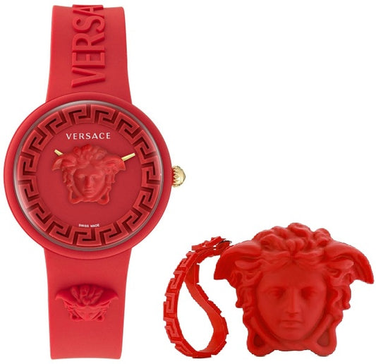 VERSACE Mod. MEDUSA POP + VERSACE RED SILICON PURSE Mod. MEDUSA POP + RED SILICON PURSE Damen – Produktansicht