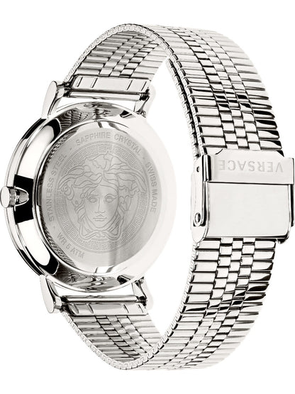 VERSACE V-ESSENTIAL - BLUE VEJ400821 Analoguhr Armbanduhr 40 mm Blau ansicht-2