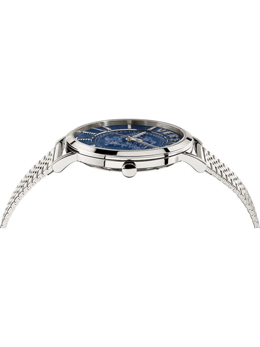 VERSACE V-ESSENTIAL - BLUE VEJ400821 Analoguhr Armbanduhr 40 mm Blau