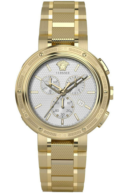 VERSACE V-EXTREME PRO VE2H00621 Chronograph Armbanduhr 46 mm Gold ansicht-3