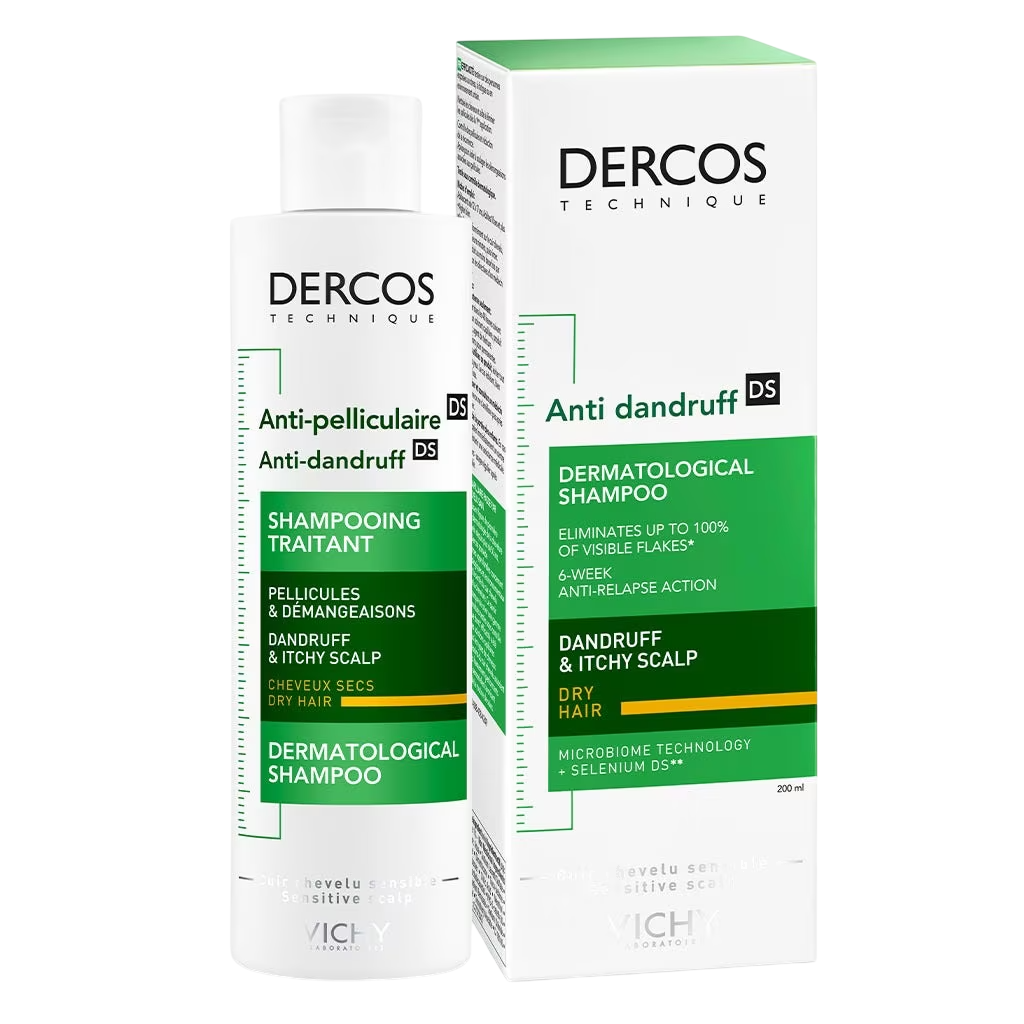 Vichy Vichy, Dercos Sensitive, Haarshampoo, Antischuppen, 200 ml Regular