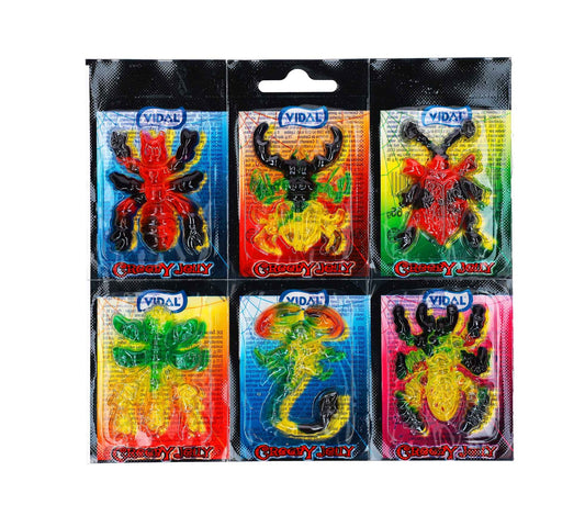 Vidal Creepy Jelly 6x11g 6 Fruchtgummis in Form von Insekten - Candyshop.ch