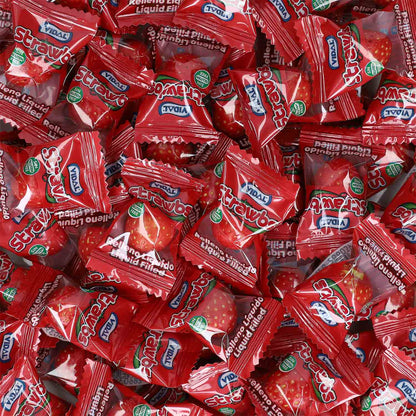 Vidal Strawbs 200er 200 einzeln verpackte Kaugummis mit Erdbeergeschmack