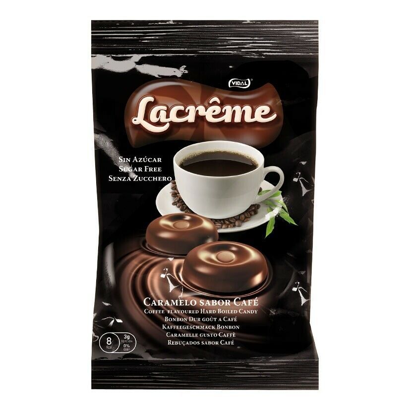 Vidal Lacreme Coffee Bonbon Sugarfree 300 pcs - 900g
