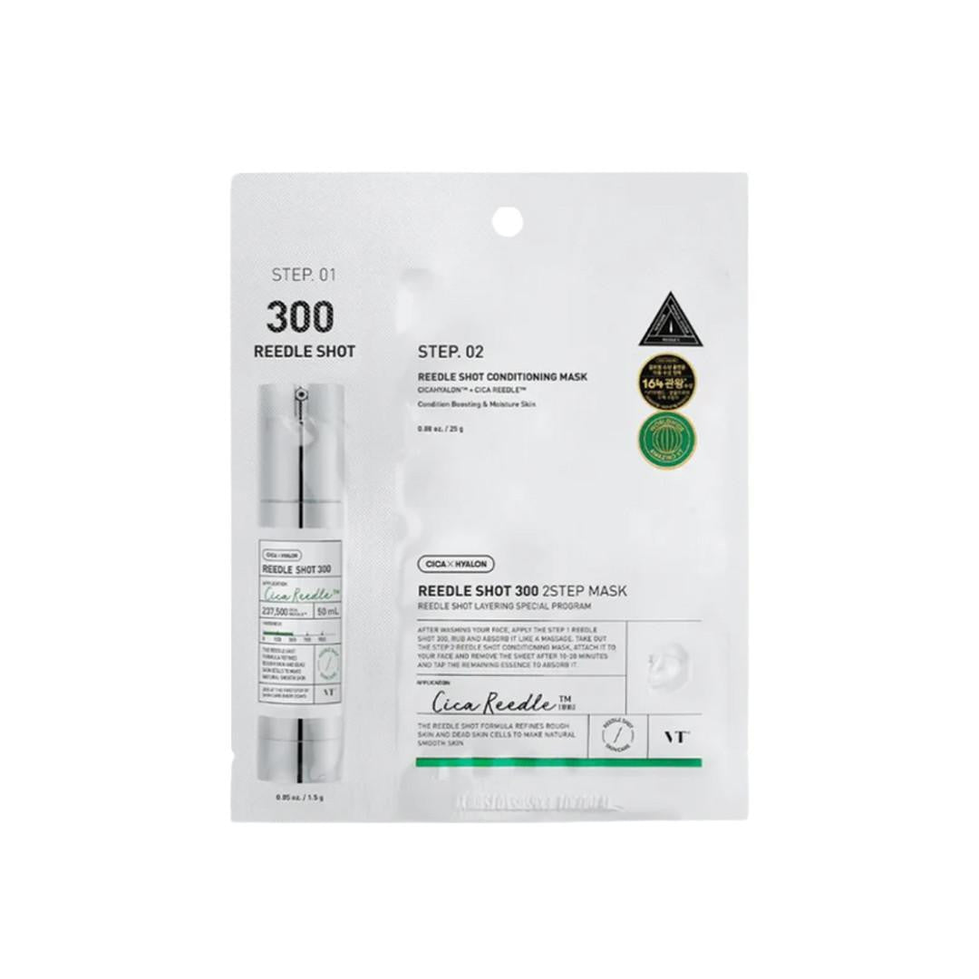 VT Cosmetics VT Cosmetics, Reedle Shot 300 2 Step, Aufhellung, Gesichtsmaske, Für das Gesicht, 26.5 g Regular