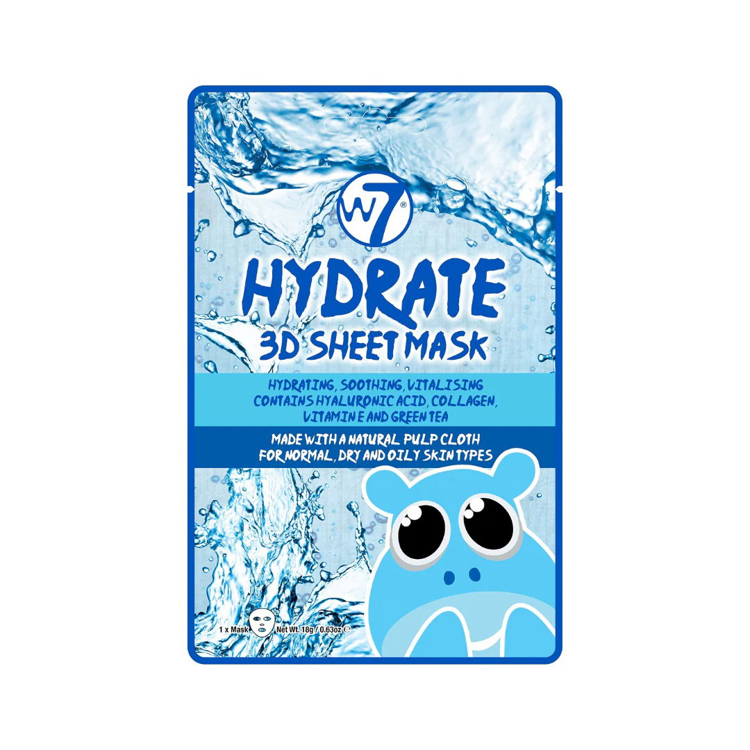 W7 W7, Hydrate 3D, Revitalisierung, Gesichtsmaske, Für das Gesicht, 18 g Regular