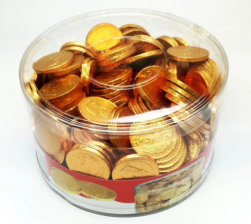 Schweizer Münzen 2 Fränkler aus Schokolade 33mm 290 Stück 1000g - Candyshop.ch
