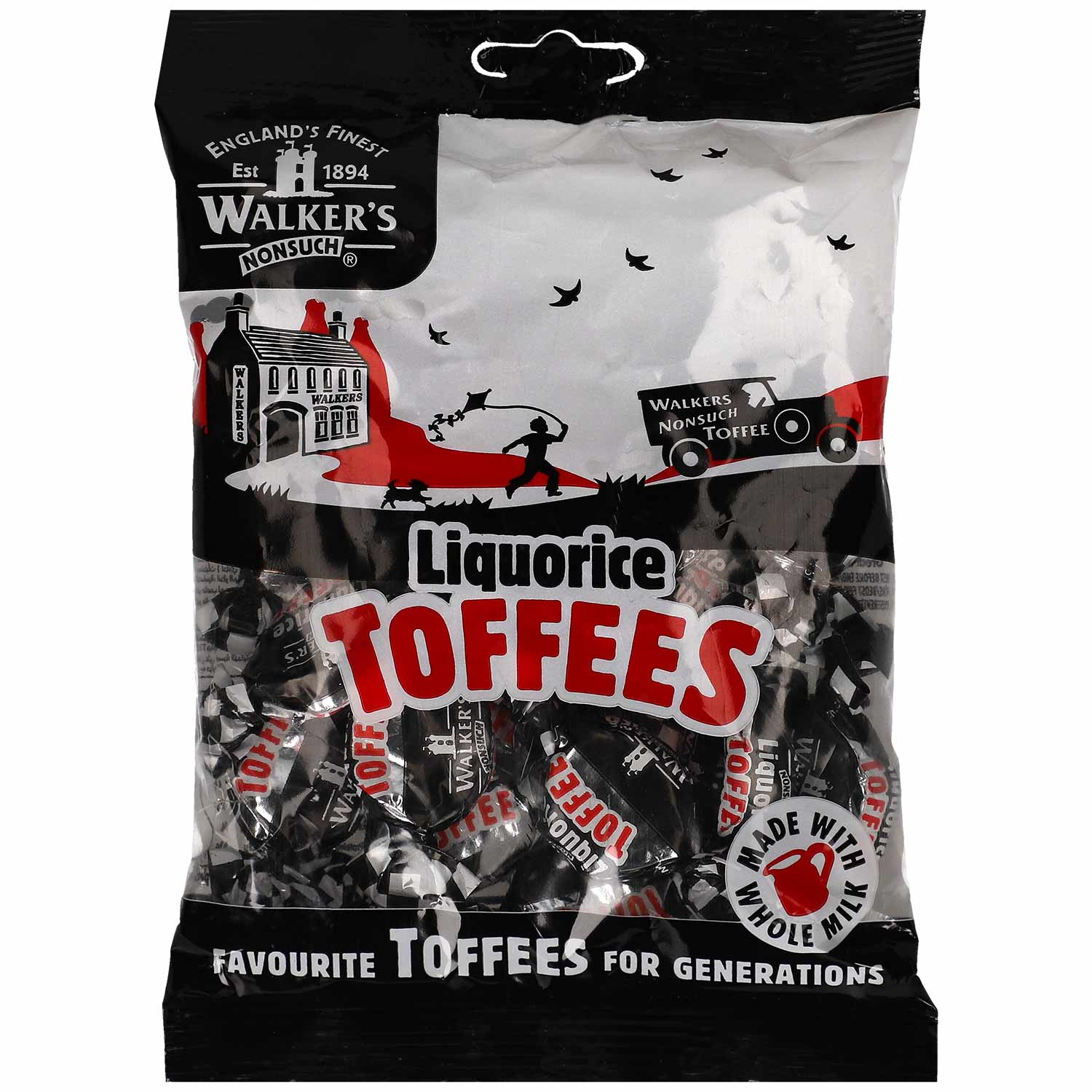 Walker's Nonsuch Liquorice Toffees 150g - Candyshop.ch